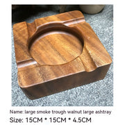 Cigar Ashtray Walnut Solid Wood