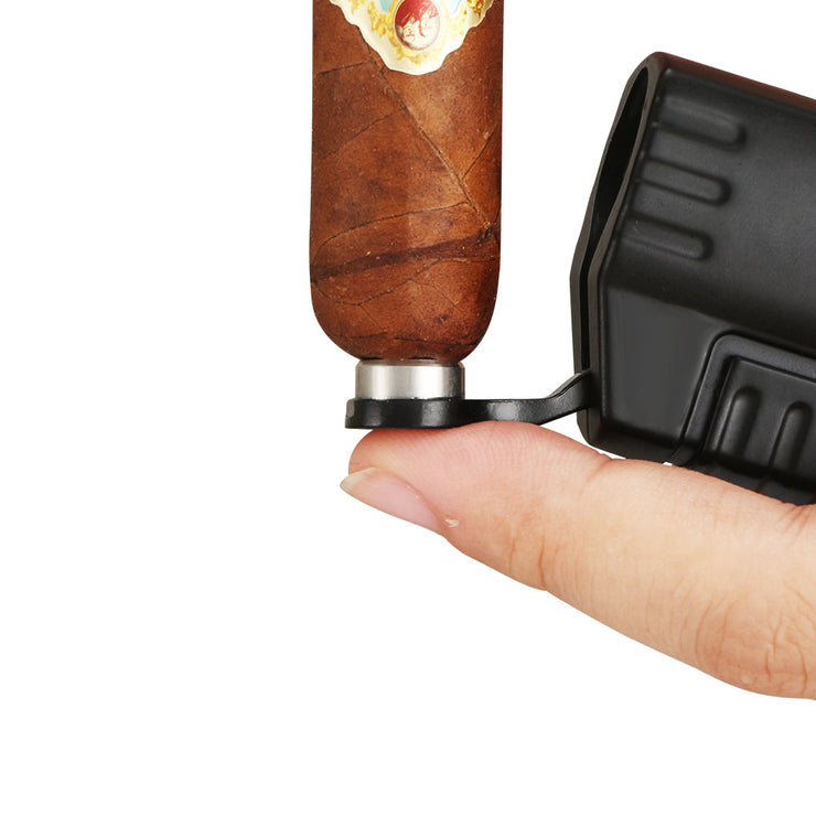 Portable Metal Cigar Lighter Windproof Inflatable With Drill