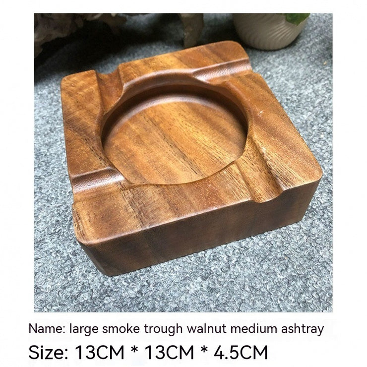 Cigar Ashtray Walnut Solid Wood